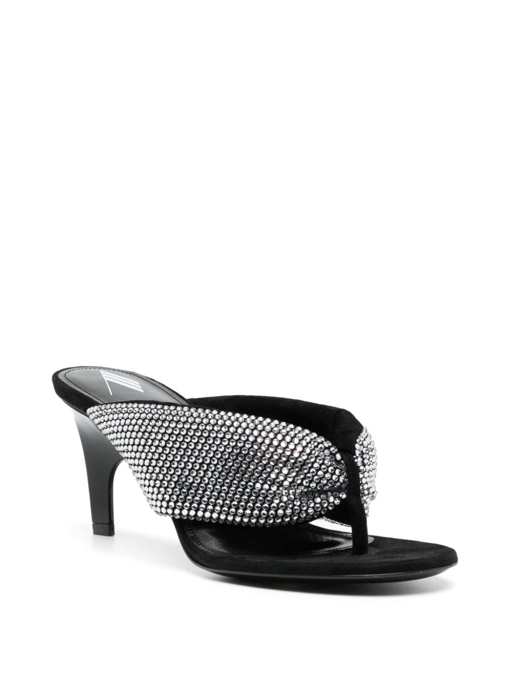 The Attico THE ATTICO- Strass Embellished Thong Sandals