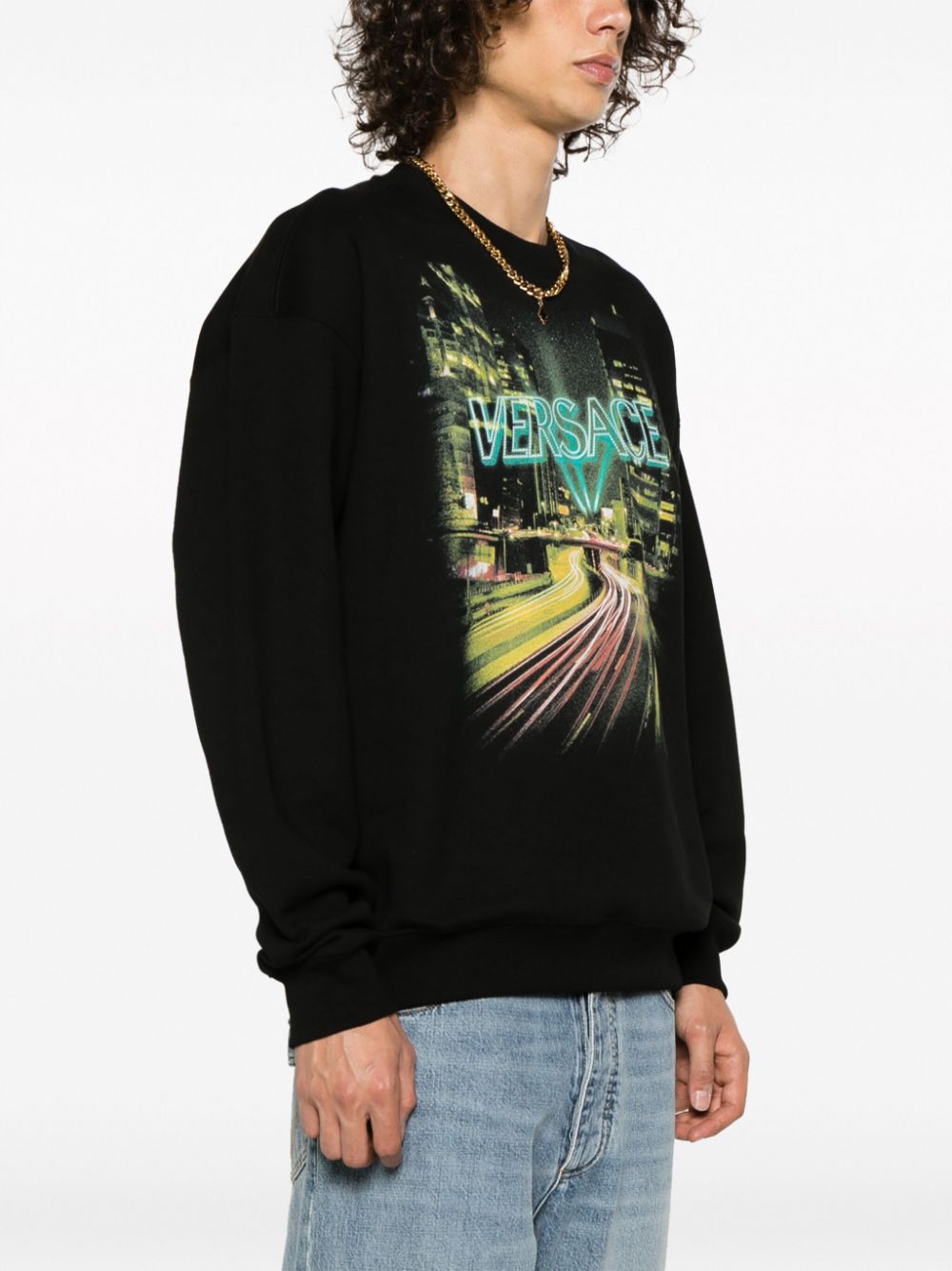 Versace VERSACE- Logo Cotton Sweatshirt