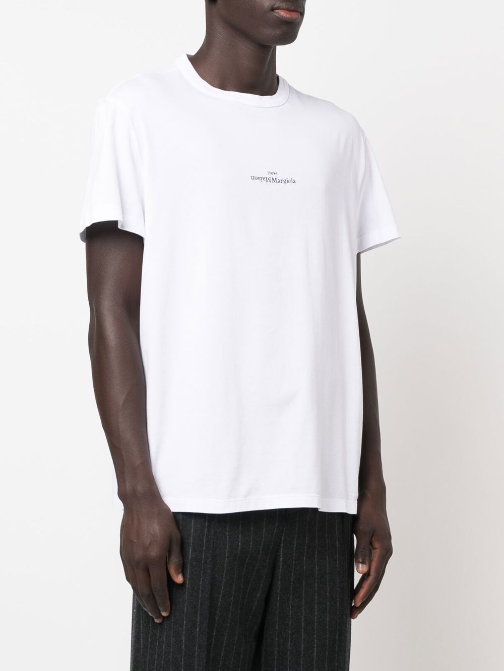 Maison Margiela MAISON MARGIELA- Logo Cotton T-shirt