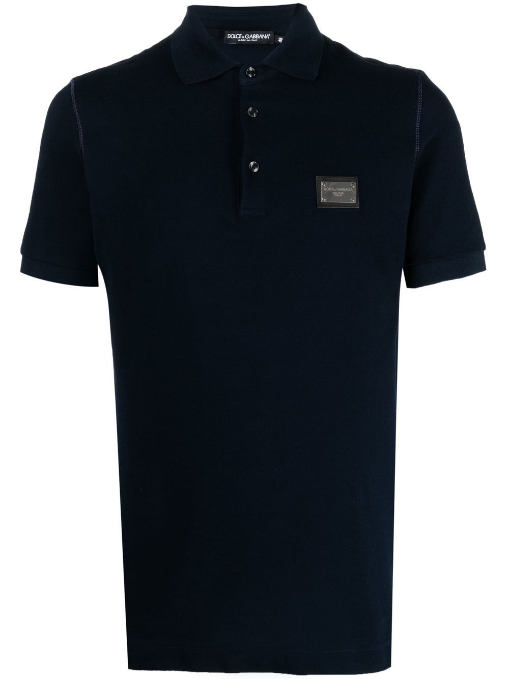 Dolce & Gabbana DOLCE & GABBANA- Logo Cotton Polo Shirt