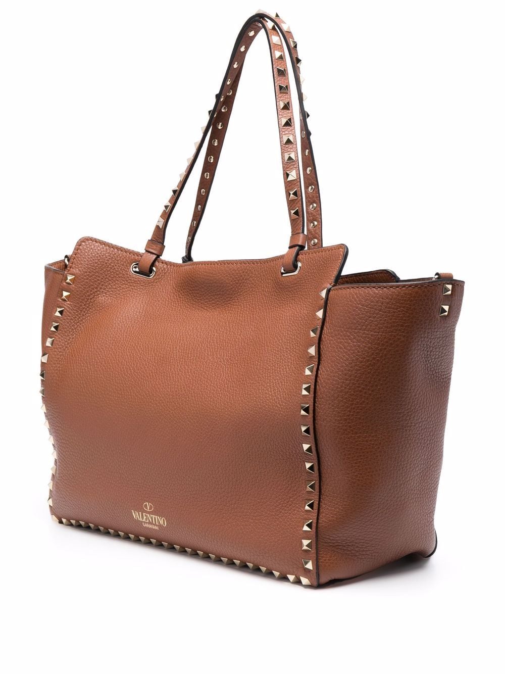 VALENTINO GARAVANI VALENTINO GARAVANI- Rockstud Leather Tote Bag