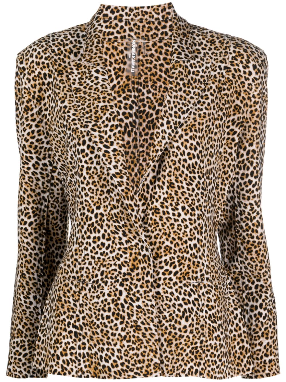Norma Kamali NORMA KAMALI- Leopard Print Single-breasted Jacket