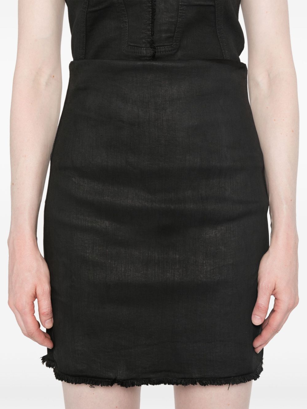 Rick Owens Drkshdw RICK OWENS DRKSHDW- Denim Mini Skirt