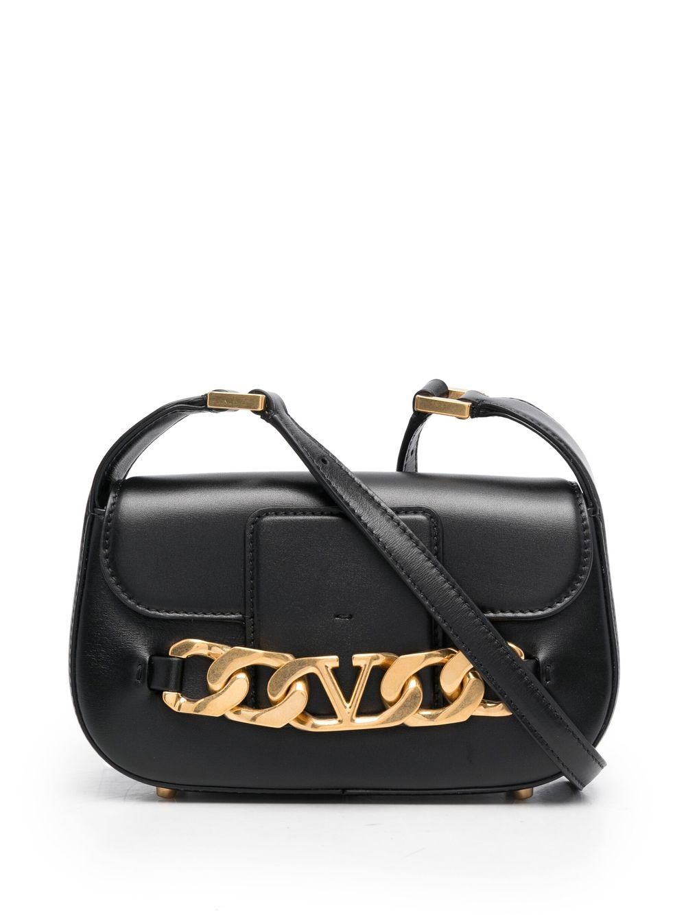 VALENTINO GARAVANI VALENTINO GARAVANI- Vlogo Chain Small Leather Shoulder Bag