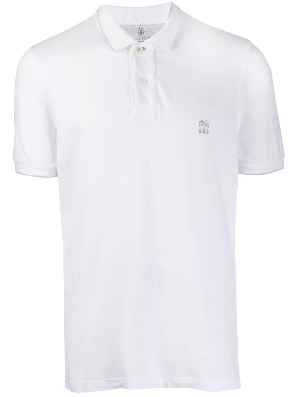 Brunello Cucinelli BRUNELLO CUCINELLI- Logo Cotton Polo Shirt