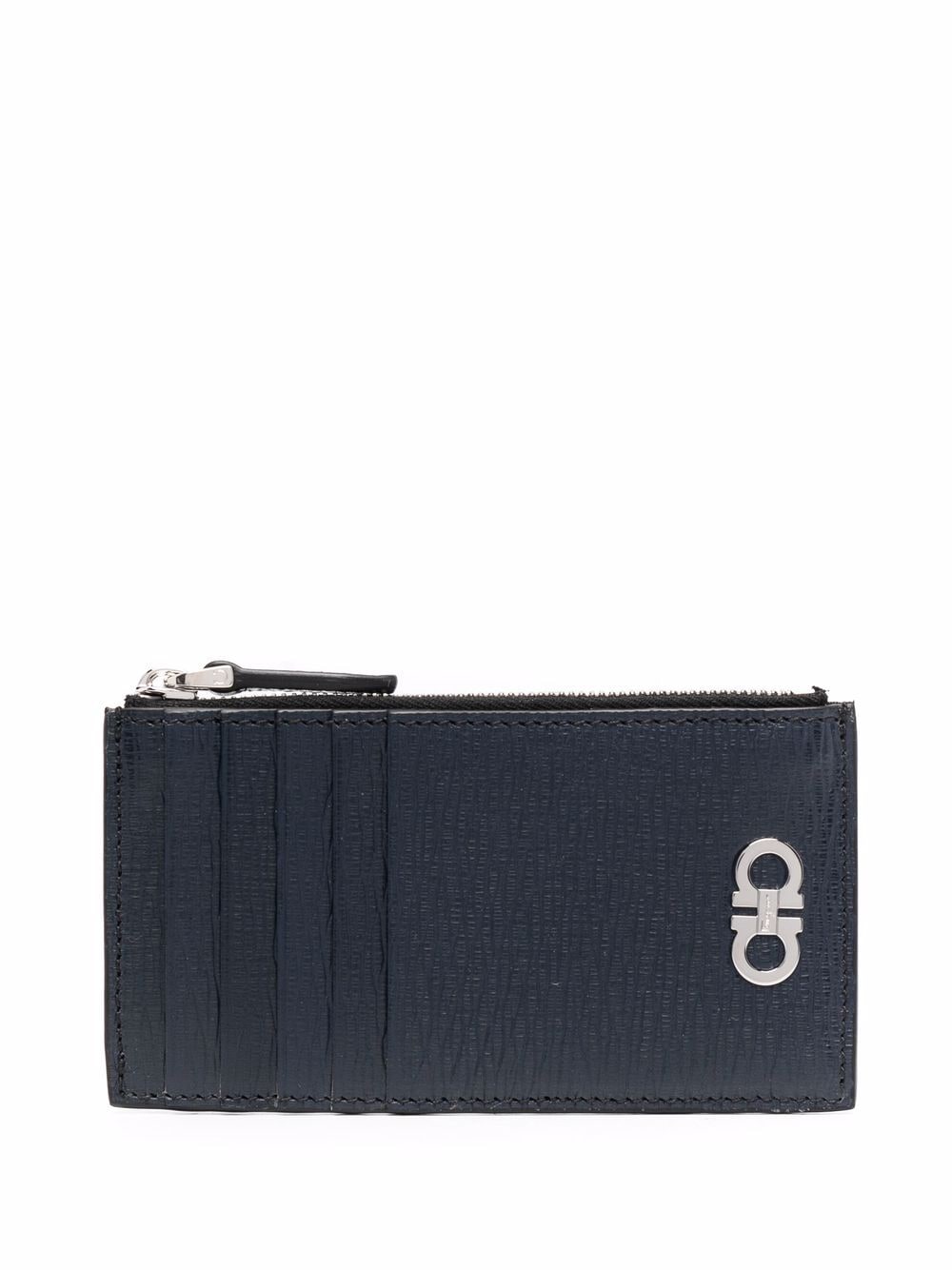 Ferragamo FERRAGAMO- Gancini Leather Credit Card Case