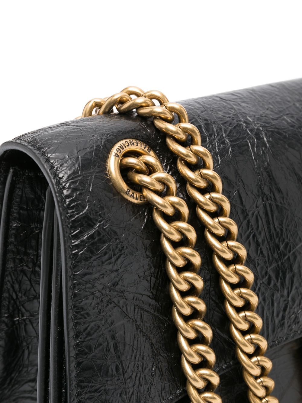 Balenciaga BALENCIAGA- Crush Chain Small Leather Shoulder Bag