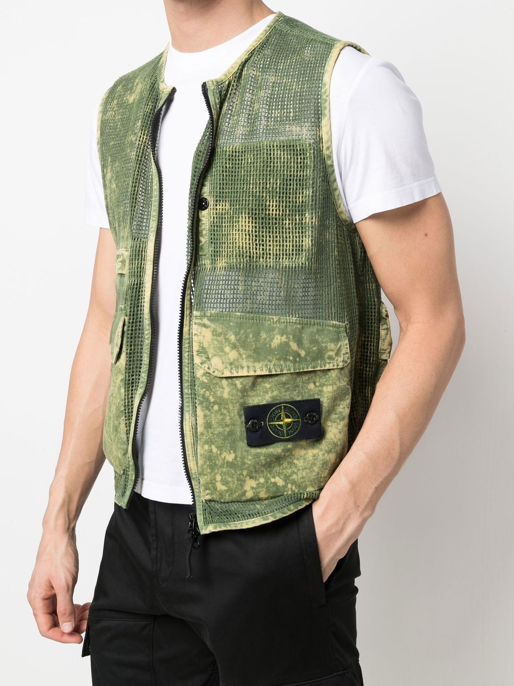 Stone Island STONE ISLAND- Cotton Mesh Vest