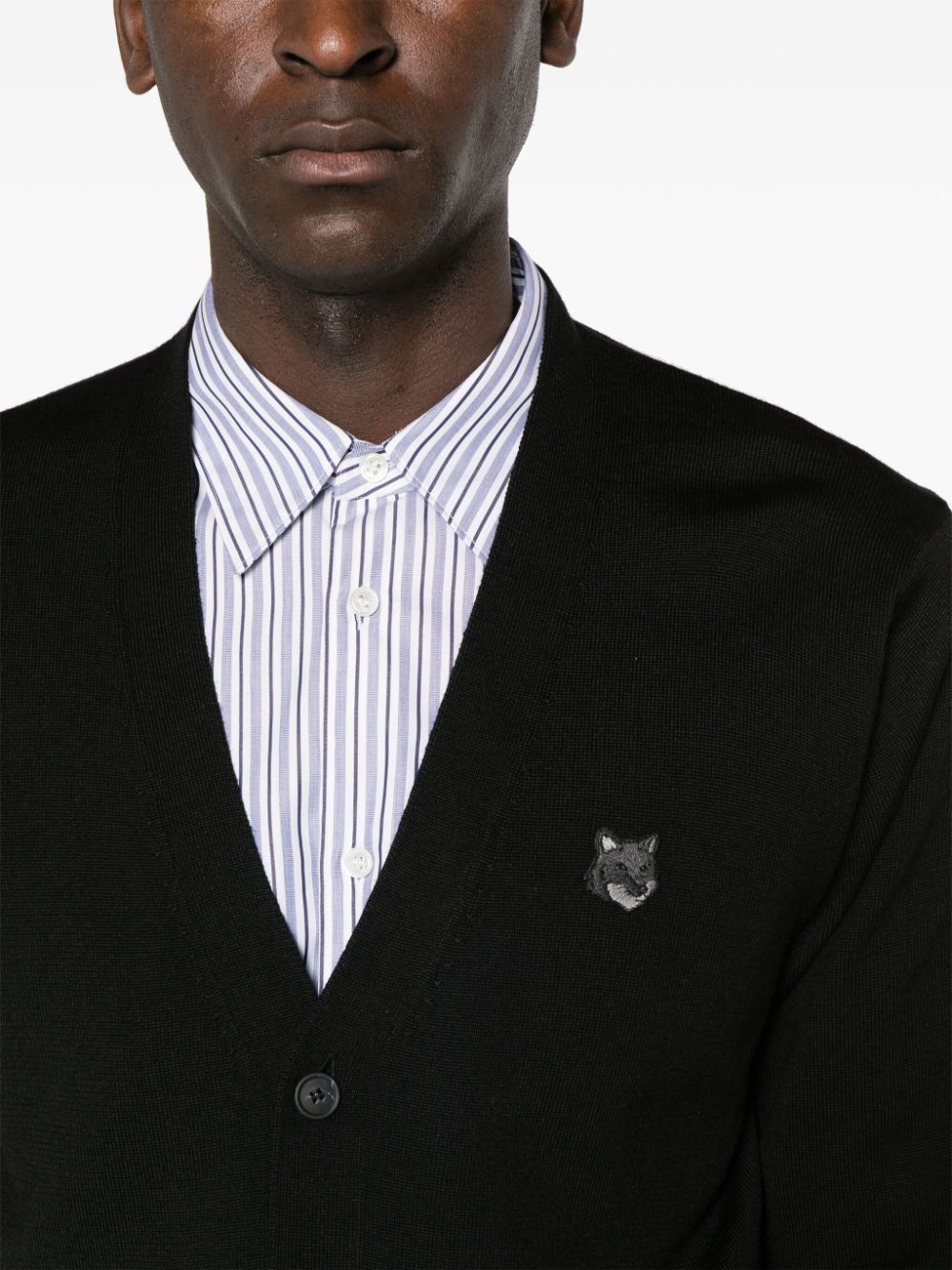  MAISON KITSUNE'- Bold Fox Head Cardigan