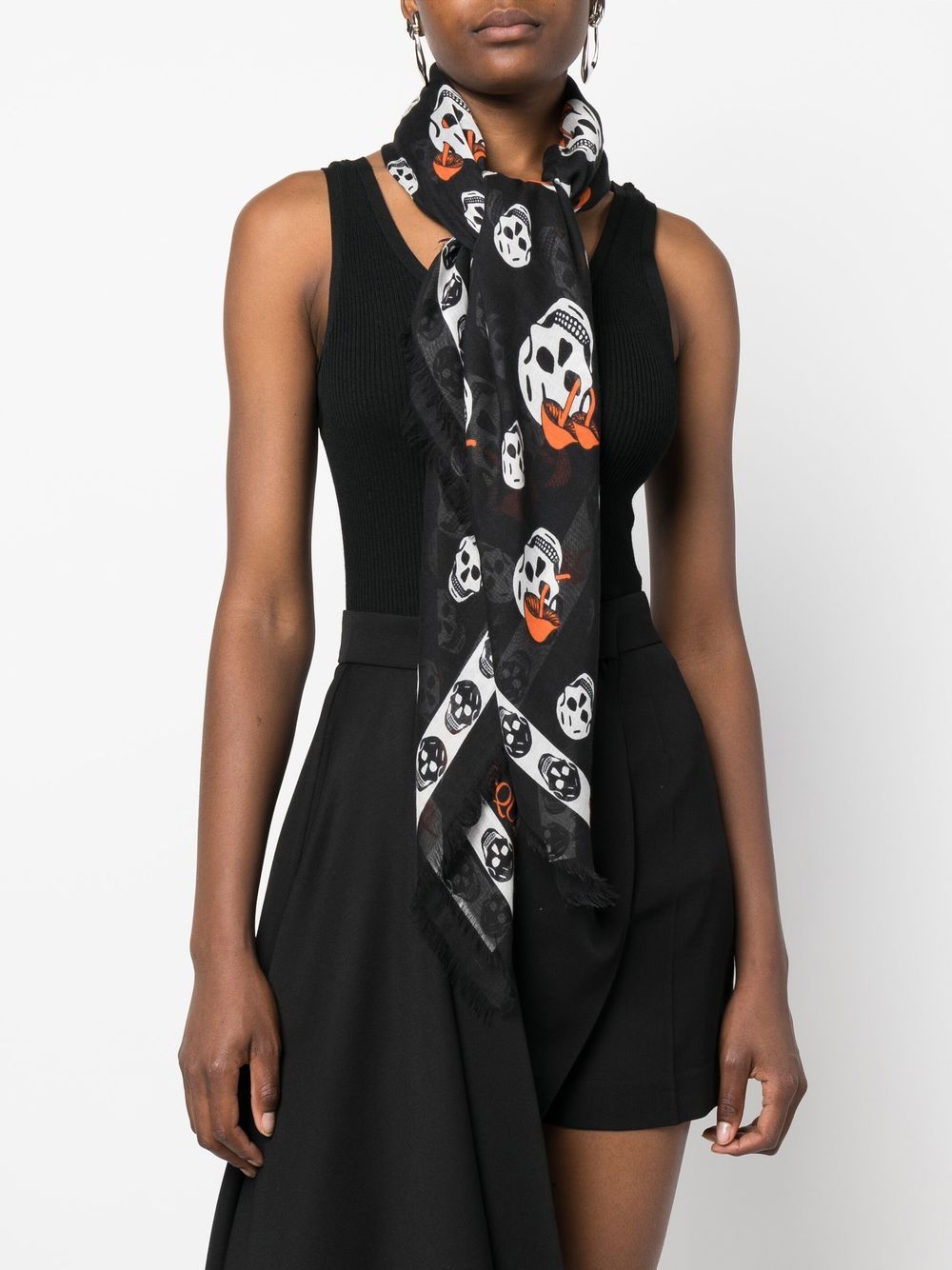 Alexander McQueen ALEXANDER MCQUEEN- Allover Skull Foulard