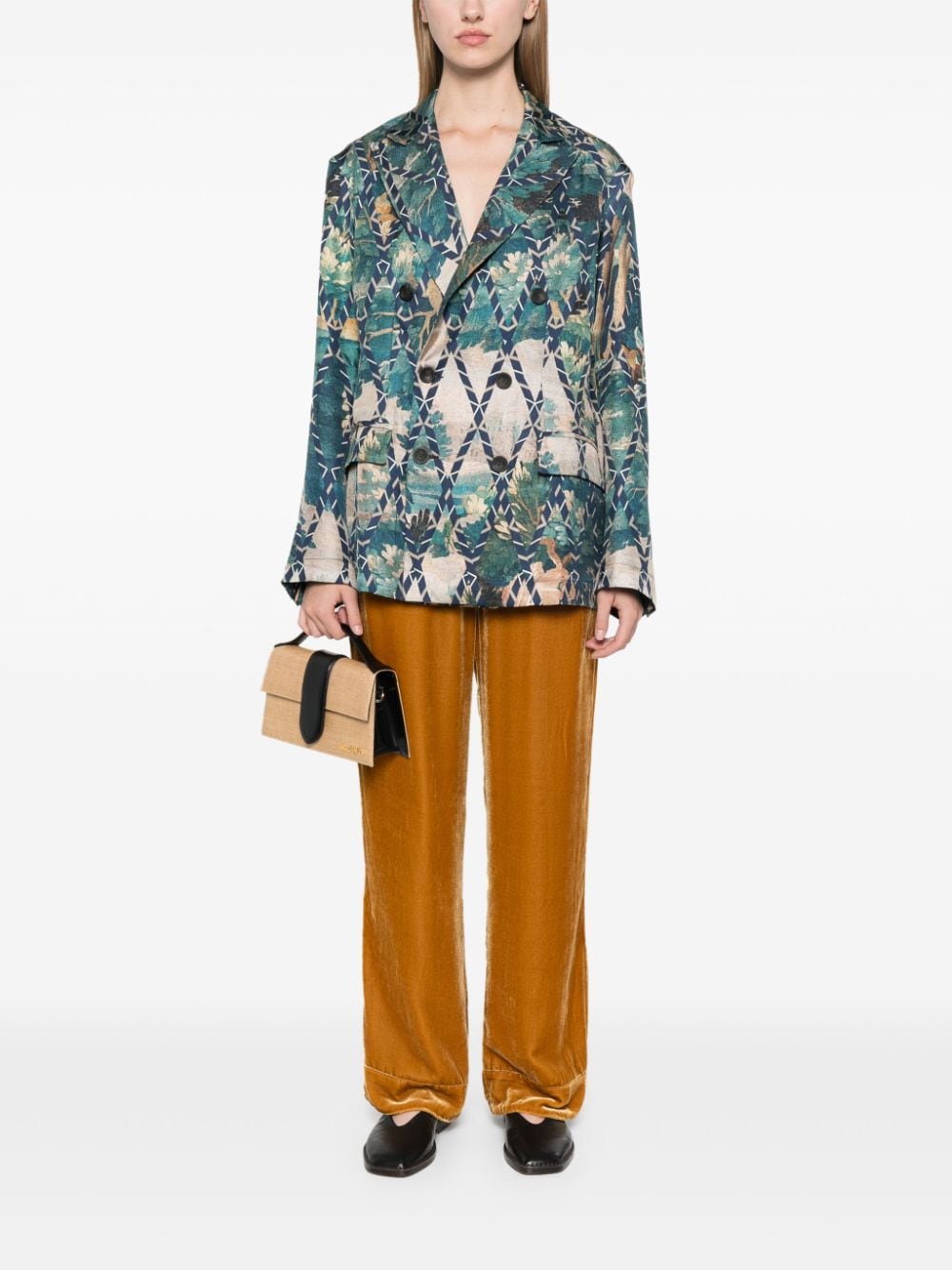 Pierre-Louis Mascia PIERRE-LOUIS MASCIA- Printed Silk Jacket