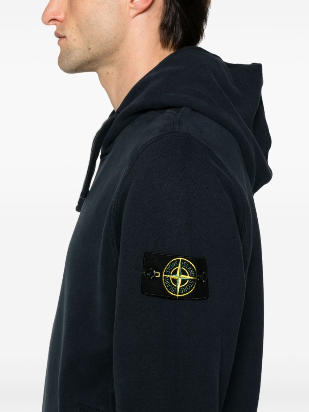 Stone Island STONE ISLAND- Logo Cotton Hoodie