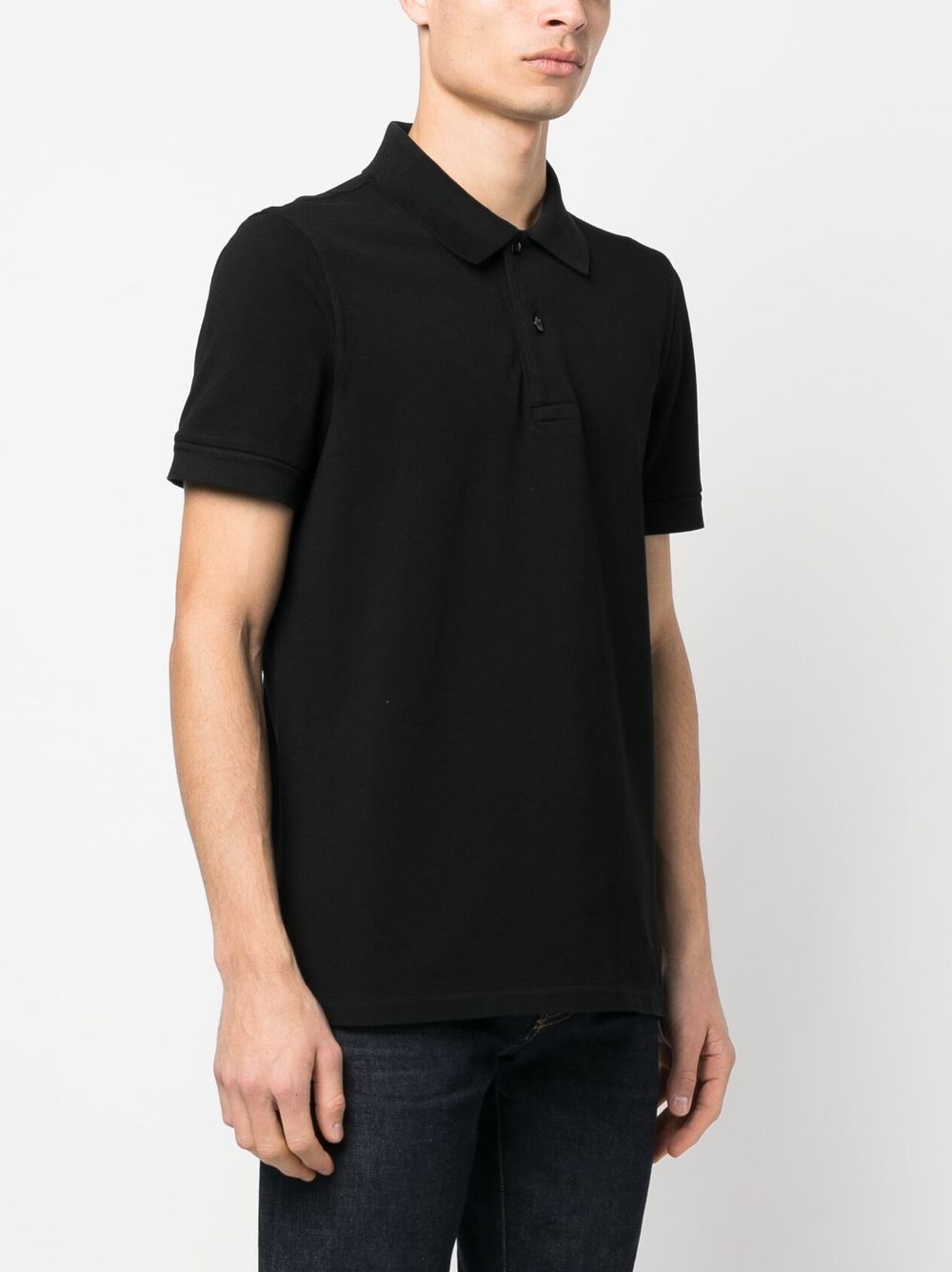 Tom Ford TOM FORD- Piquet Cotton Polo Shirt