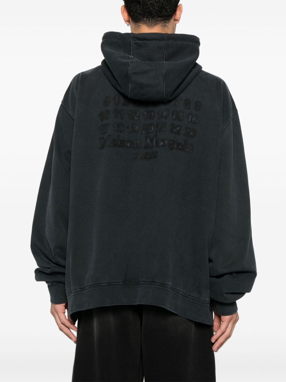 Maison Margiela MAISON MARGIELA- Logo Cotton Zipped Hoodie