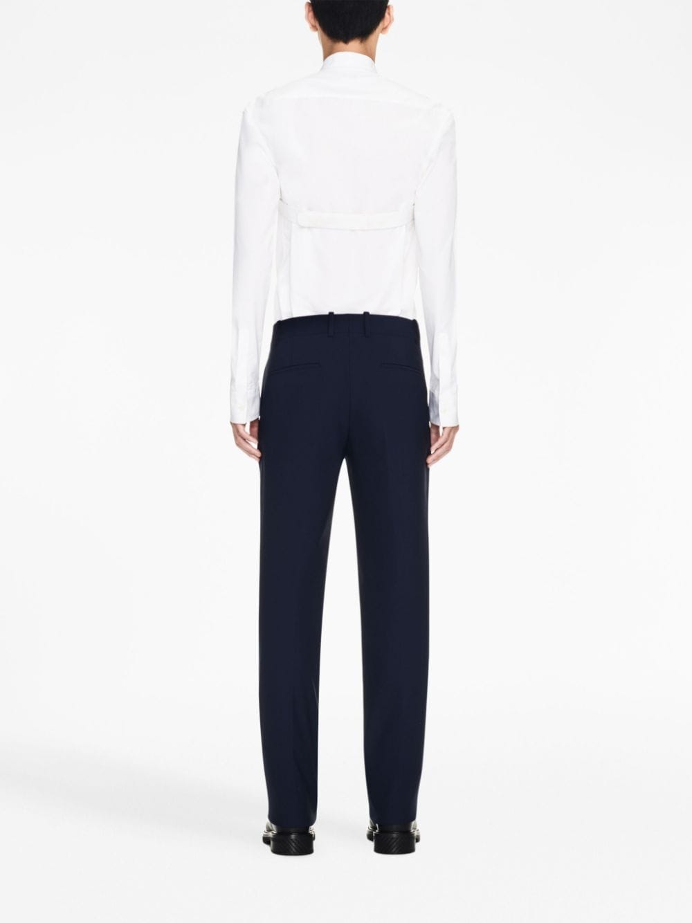 OFF-WHITE OFF-WHITE- Wool Blend Slim Fit Trousers