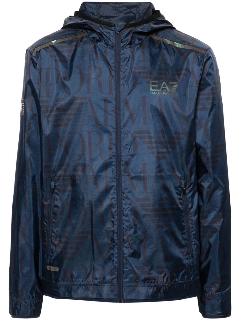 EA7 EA7- Allover Logo Nylon Jacket