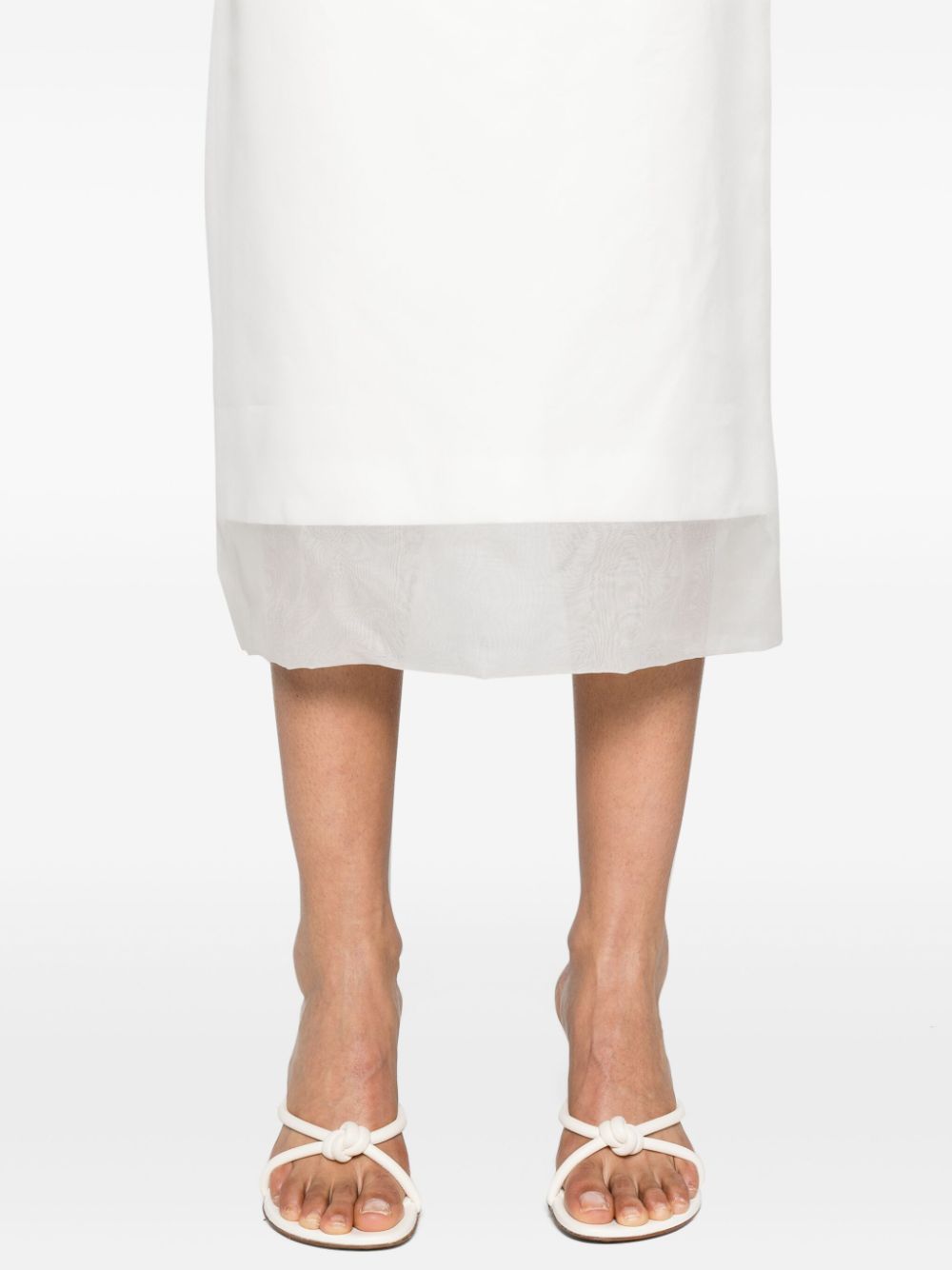 Sportmax SPORTMAX- Silk Midi Skirt