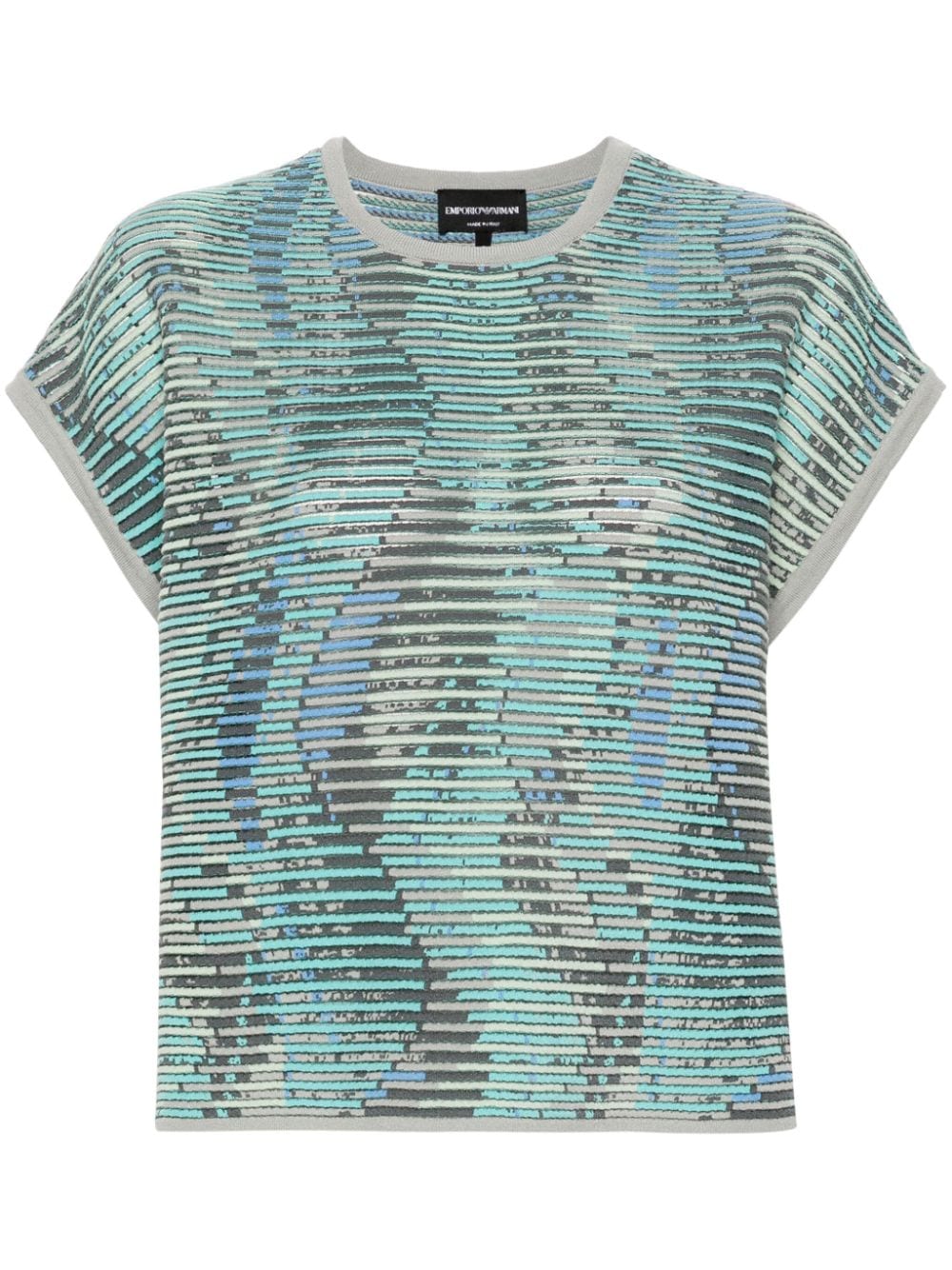 Emporio Armani EMPORIO ARMANI- Striped Jacquard Top