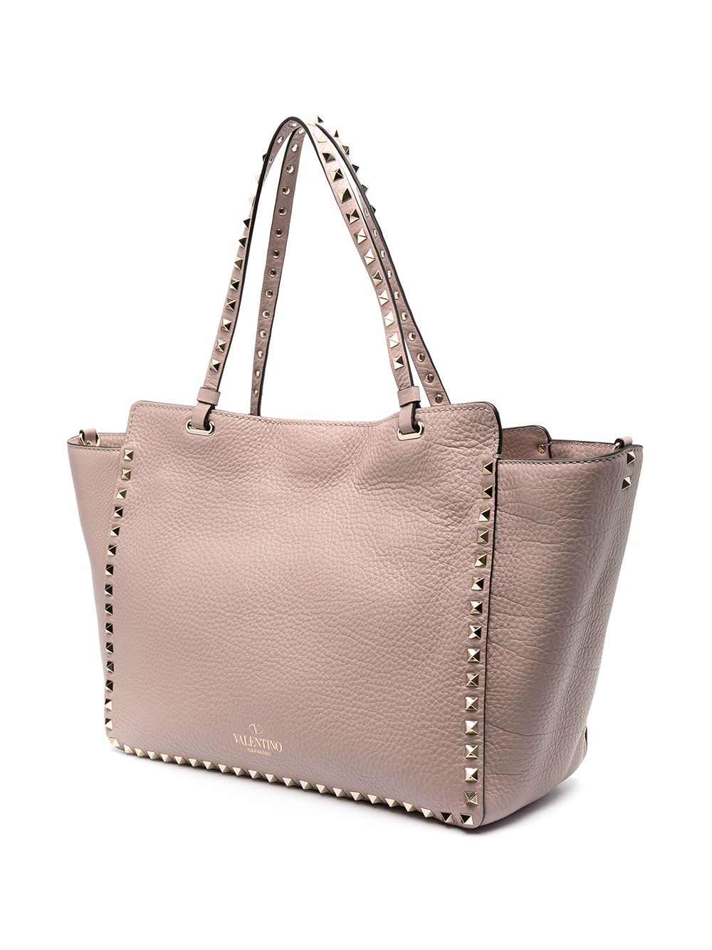 VALENTINO GARAVANI VALENTINO GARAVANI- Rockstud Leather Tote Bag