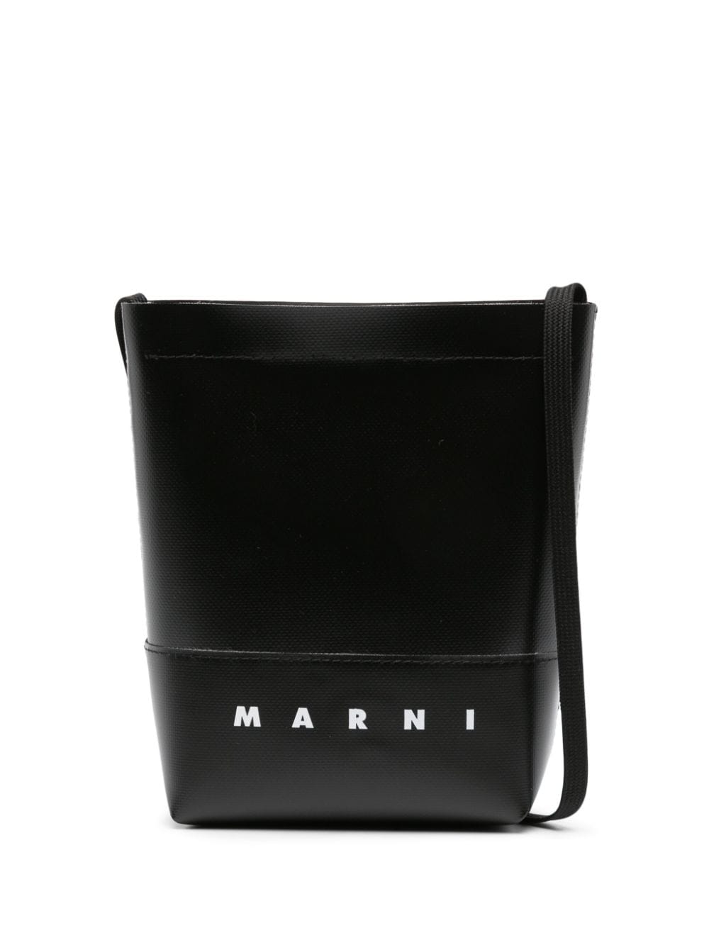 Marni MARNI- Logo Leather Mini Bucket Bag