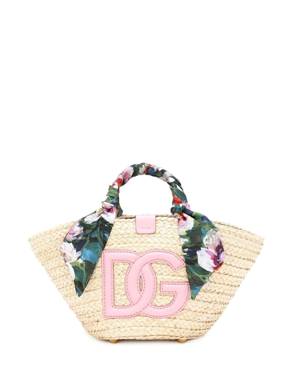 Dolce & Gabbana DOLCE & GABBANA- Kendra Small Rafia Tote Bag