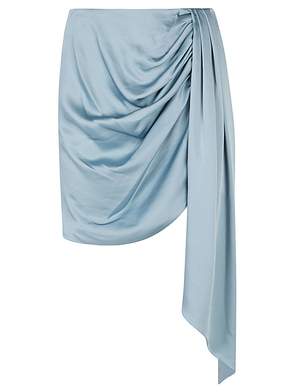 Jonathan Simkhai JONATHAN SIMKHAI- Mae Draped Satin Mini Skirt