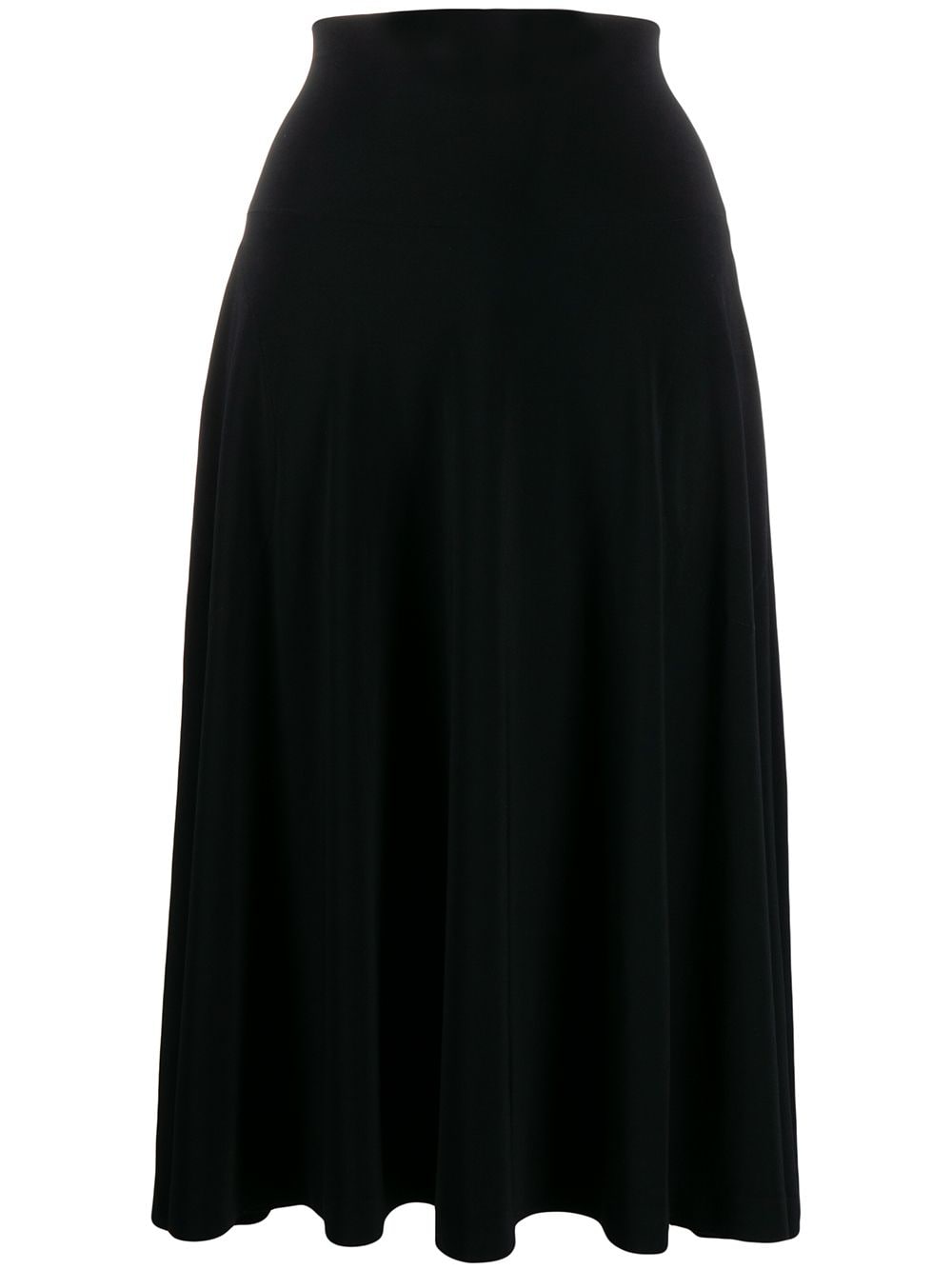 Norma Kamali NORMA KAMALI- Flared Midi Skirt