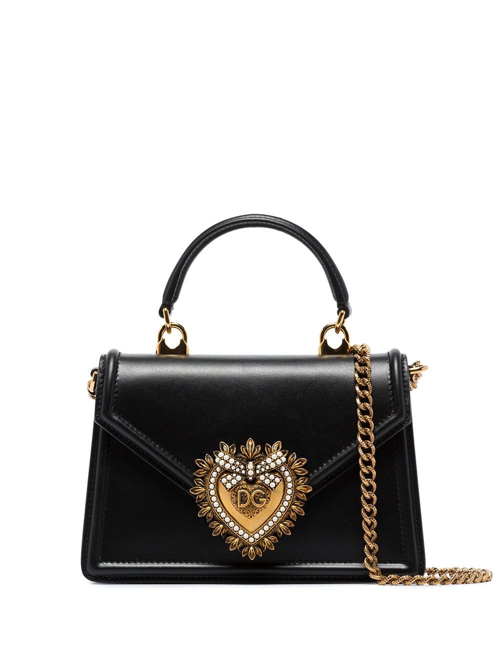 Dolce & Gabbana DOLCE & GABBANA- Devotion Small Leather Handbag