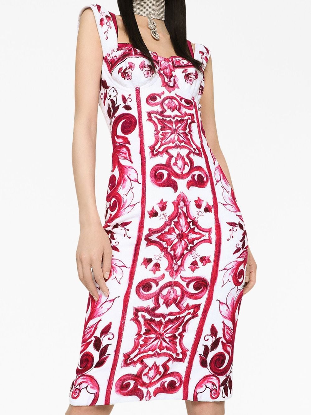 Dolce & Gabbana DOLCE & GABBANA- Maiolica Printed Tubino Dress