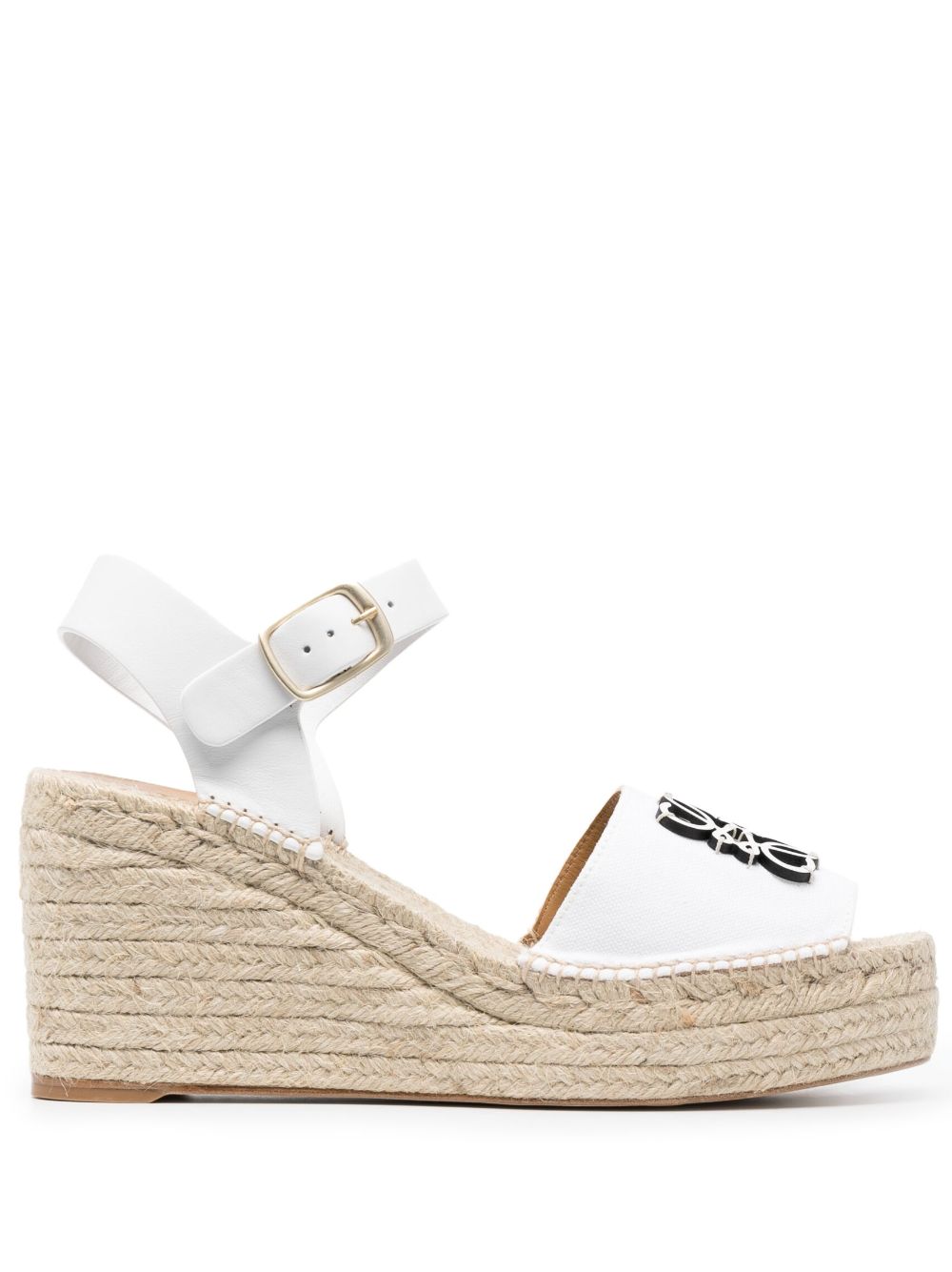 Loewe Paula's Ibiza LOEWE PAULA'S IBIZA- Anagram Canvas Wedge Espadrilles