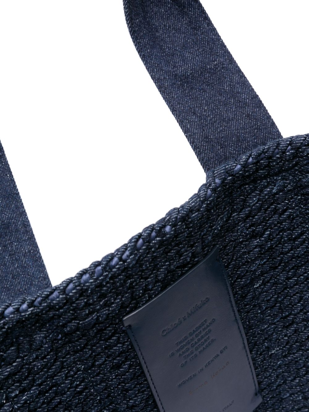 Chloé CHLOÉ- Woody Large Denim Tote