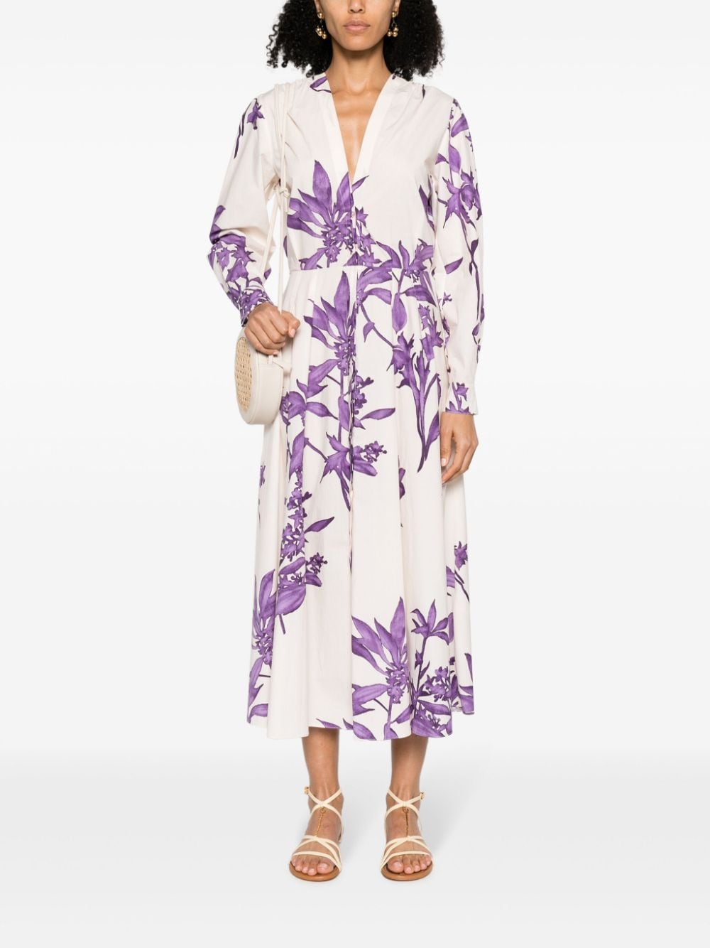 Forte Forte FORTE FORTE- Printed Cotton Long Dress