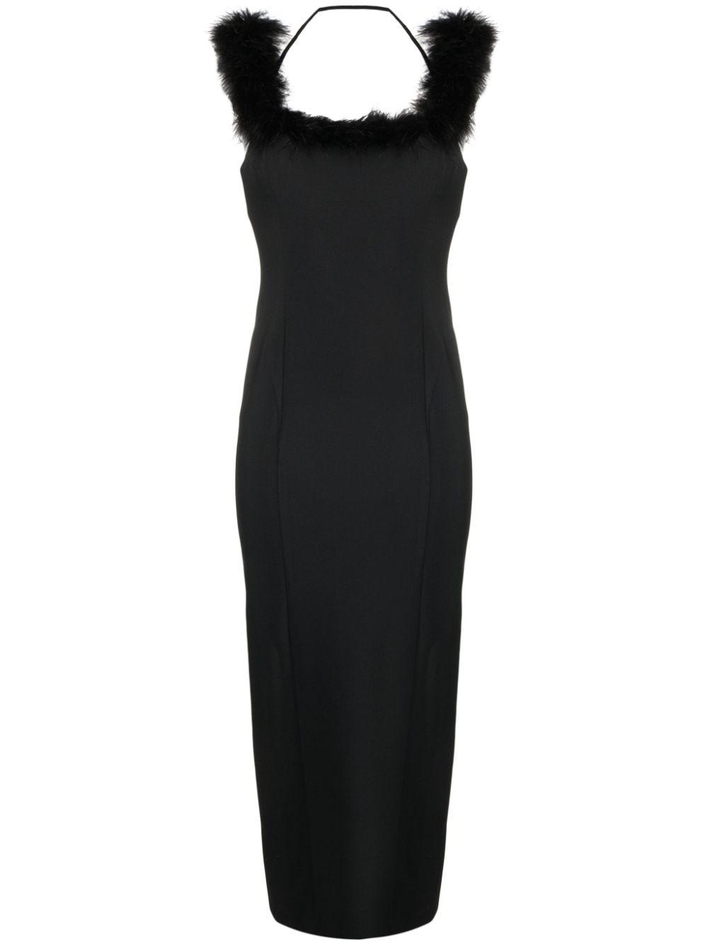 The Attico THE ATTICO- Stretch Crepe Midi Dress - Runway