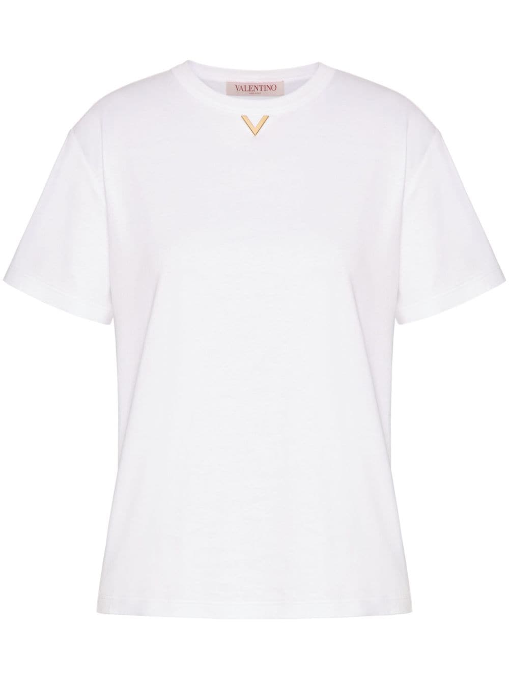 Valentino VALENTINO- Vlogo Cotton T-shirt