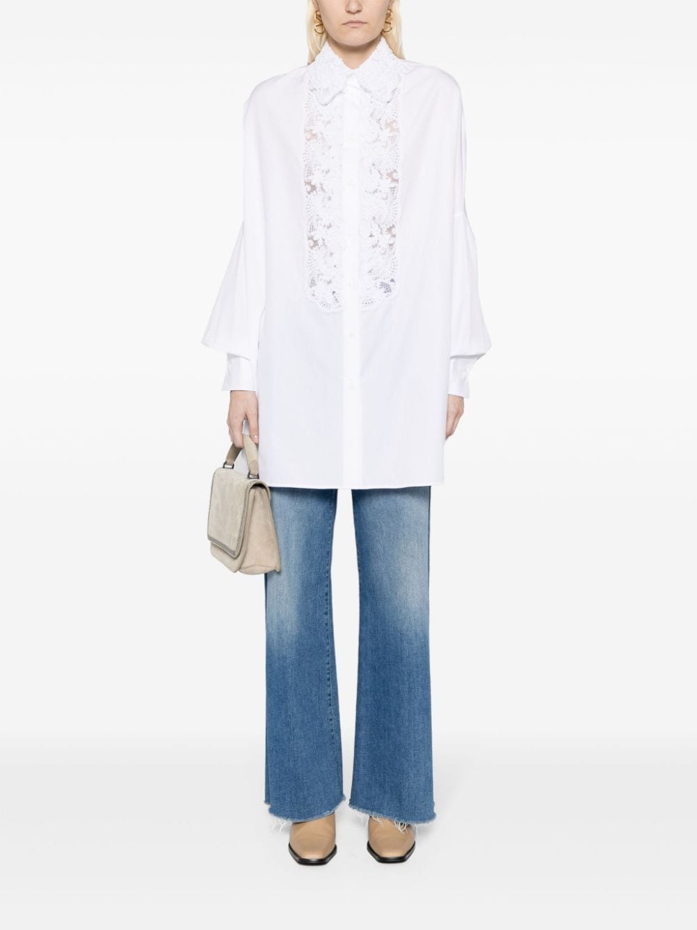 Ermanno Scervino ERMANNO SCERVINO- Oversized Cotton Shirt