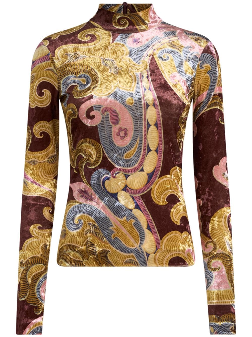 Etro ETRO- Printed High-neck Sweater