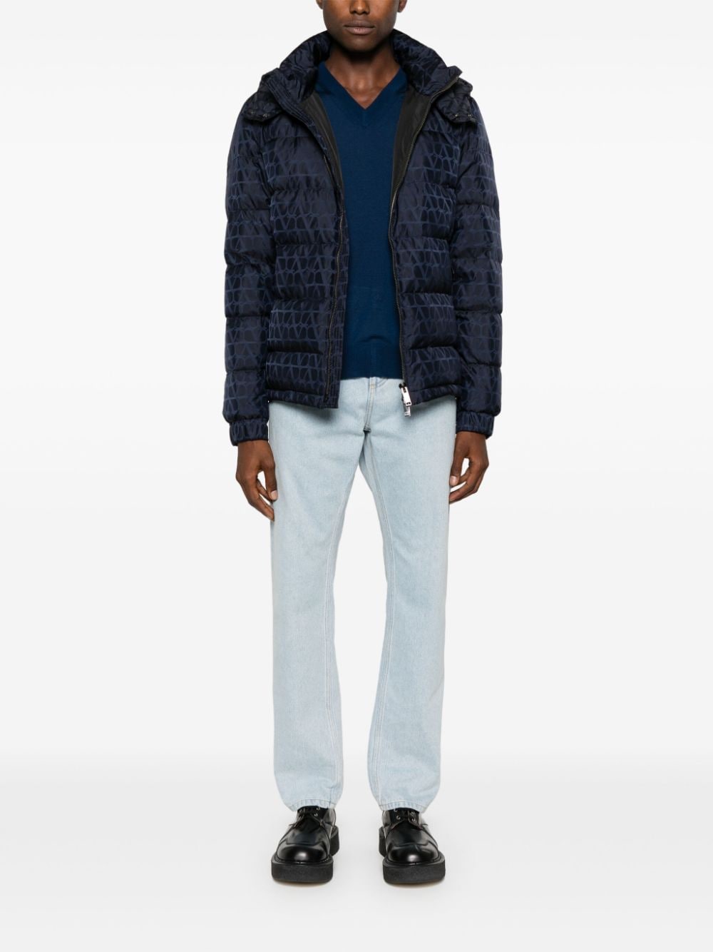 Valentino VALENTINO- Toile Iconographe Nylon Down Jacket