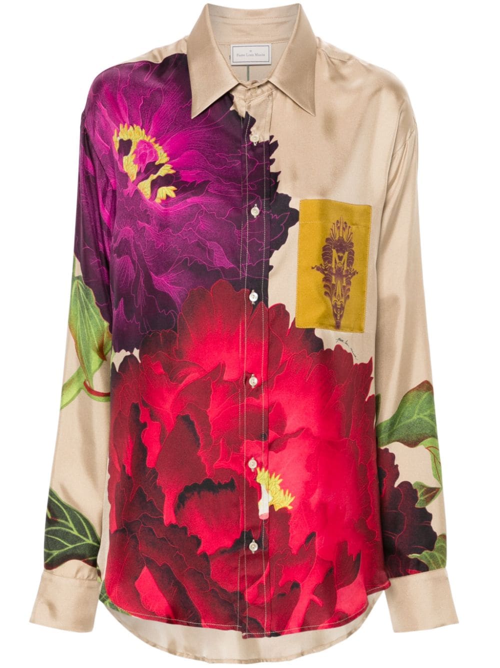 Pierre-Louis Mascia PIERRE-LOUIS MASCIA- Printed Silk Shirt