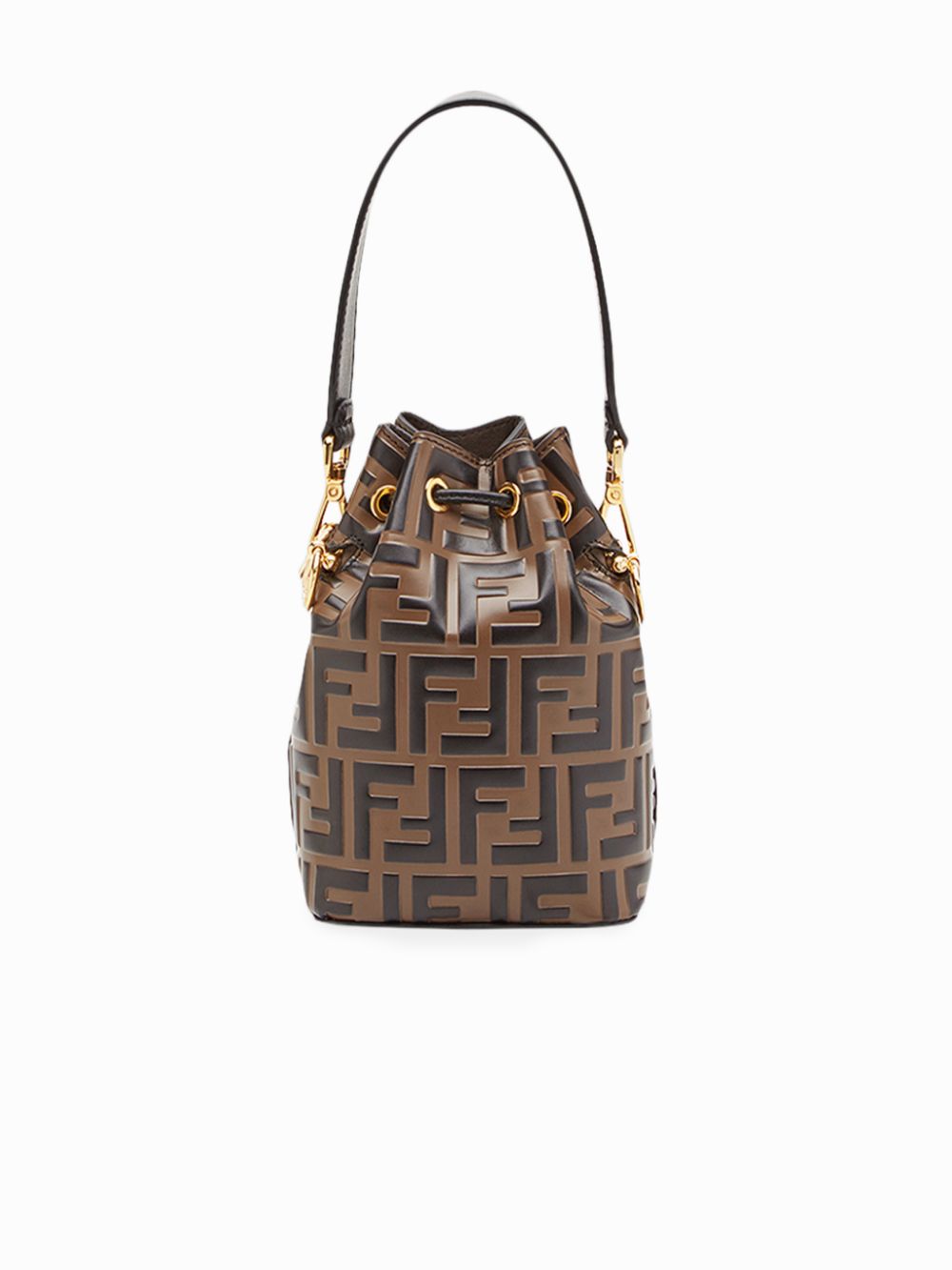 FENDI FENDI- Mon Tresor Mini Leather Bucket Bag