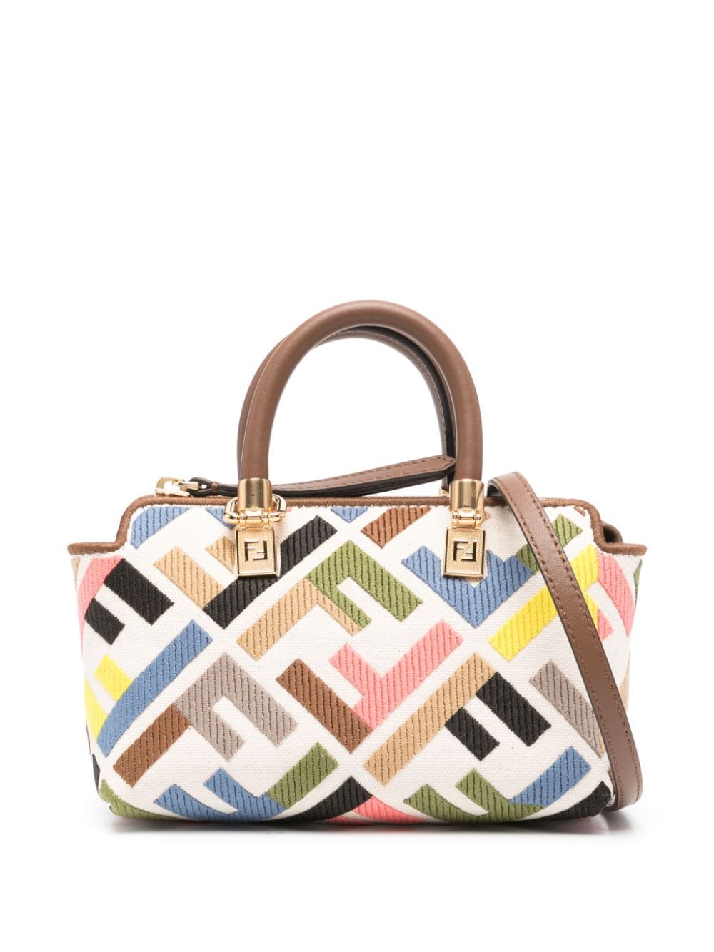 FENDI FENDI- By The Way Mini Canvas Shoulder Bag