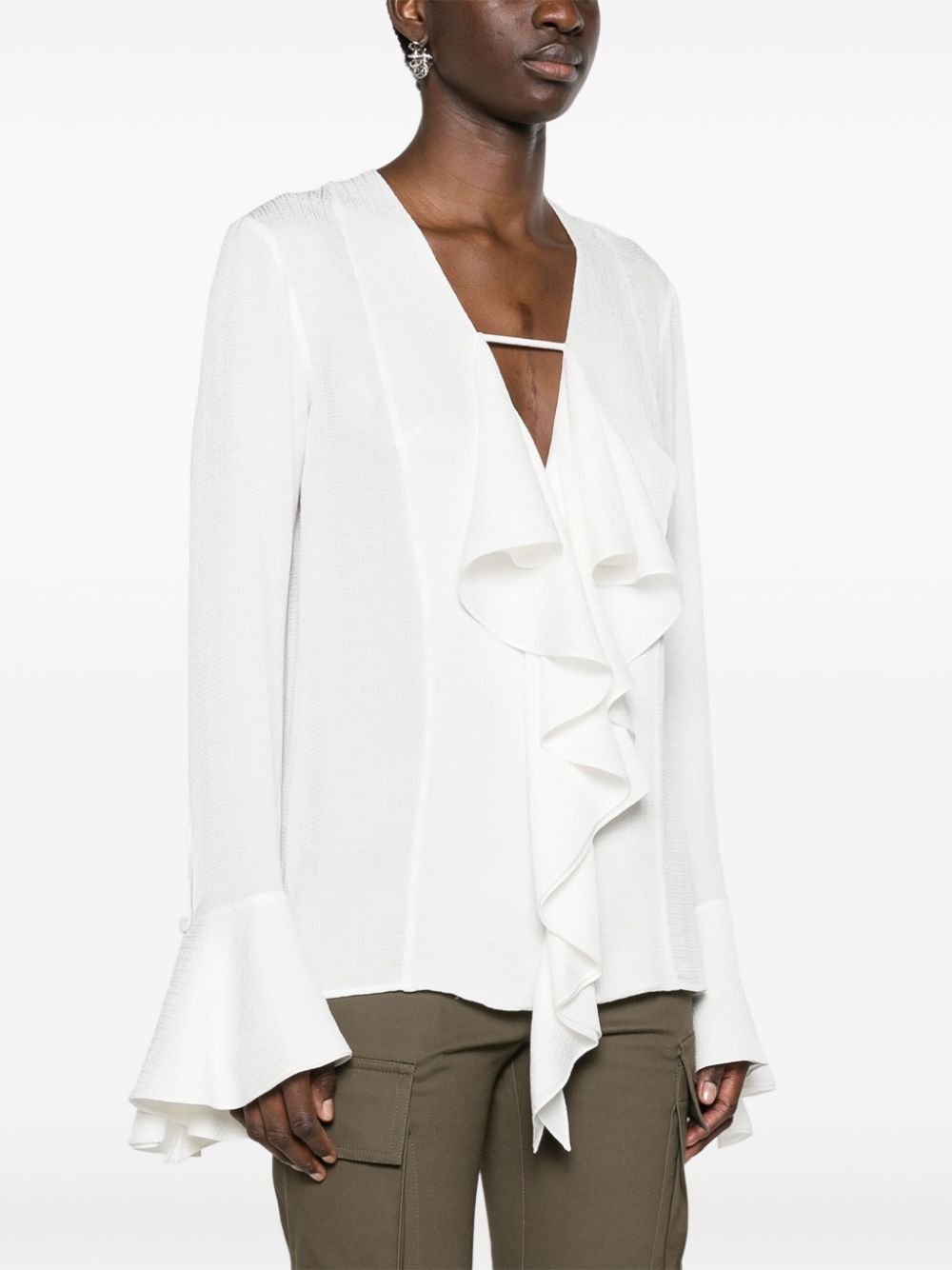 Givenchy GIVENCHY- Silk Ruffled Blouse