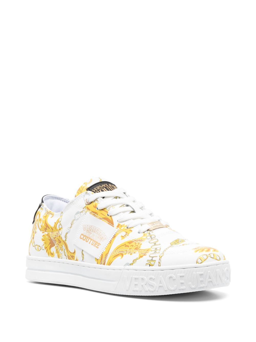 Versace Jeans Couture VERSACE JEANS COUTURE- Logo Leather Sneaker