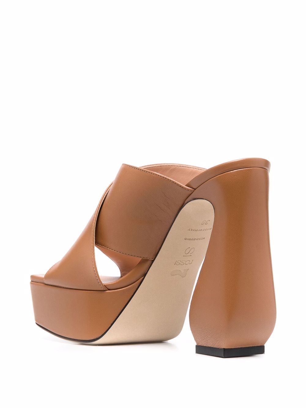 Si Rossi SI ROSSI- Leather Heel Mules
