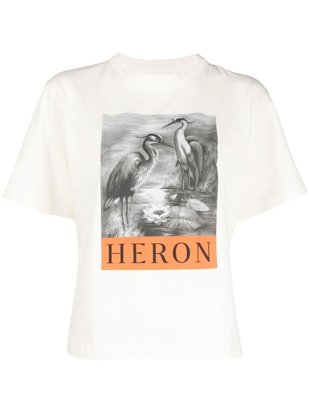 HERON PRESTON HERON PRESTON- Logo Cotton T-shirt