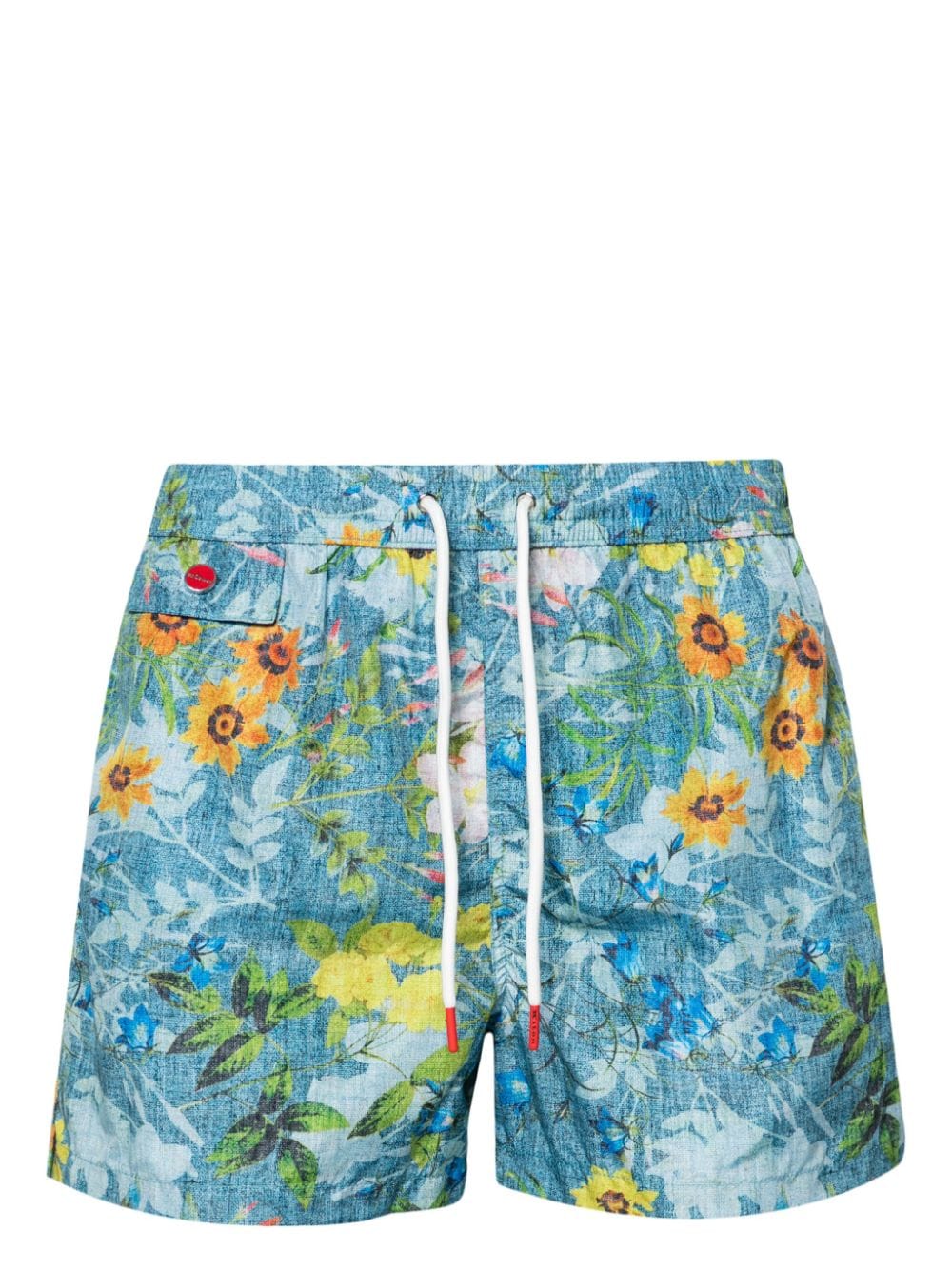 Kiton KITON- Printed Swim Shorts