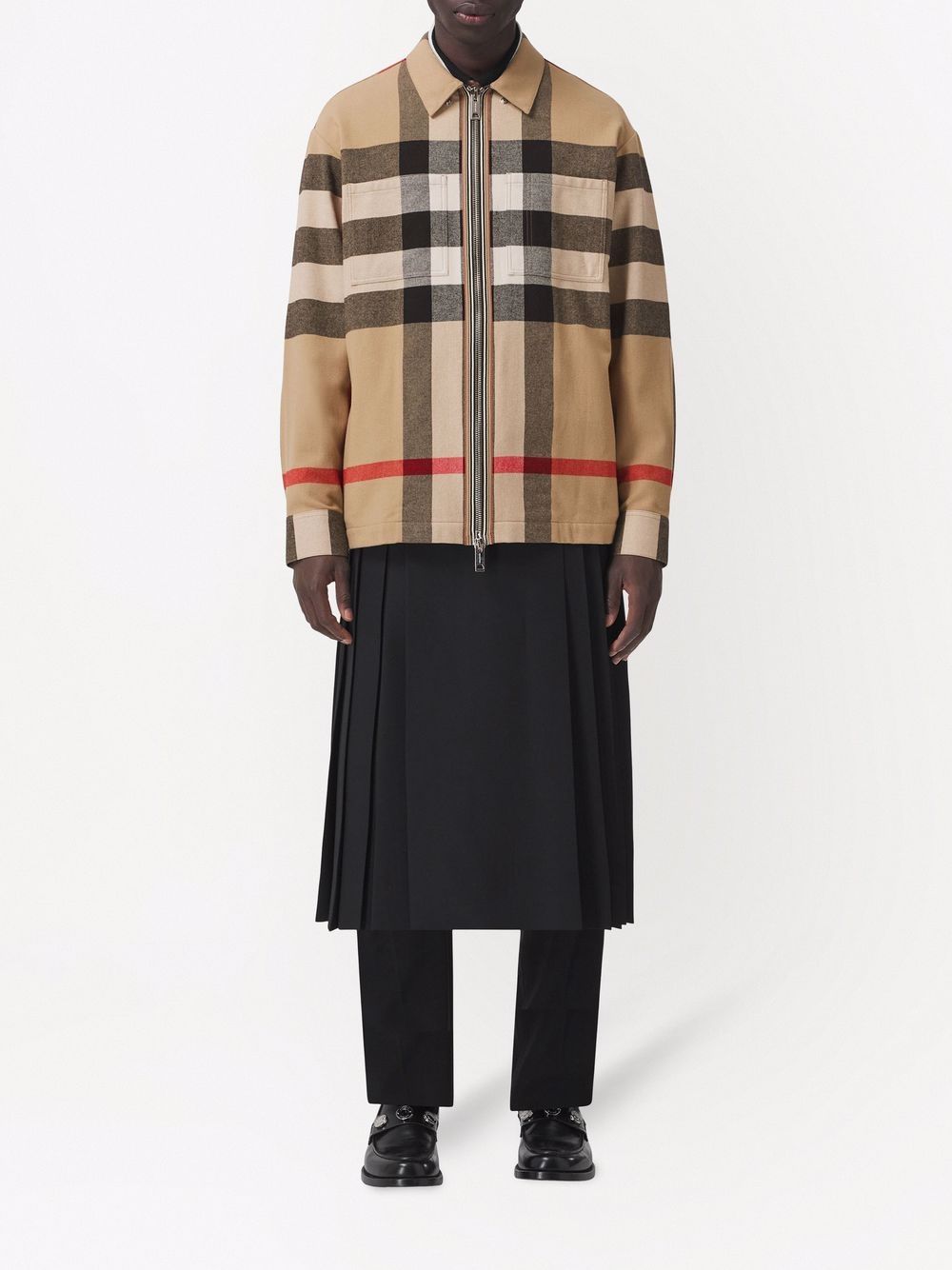 Burberry BURBERRY- Check Motiv Wool Shirt