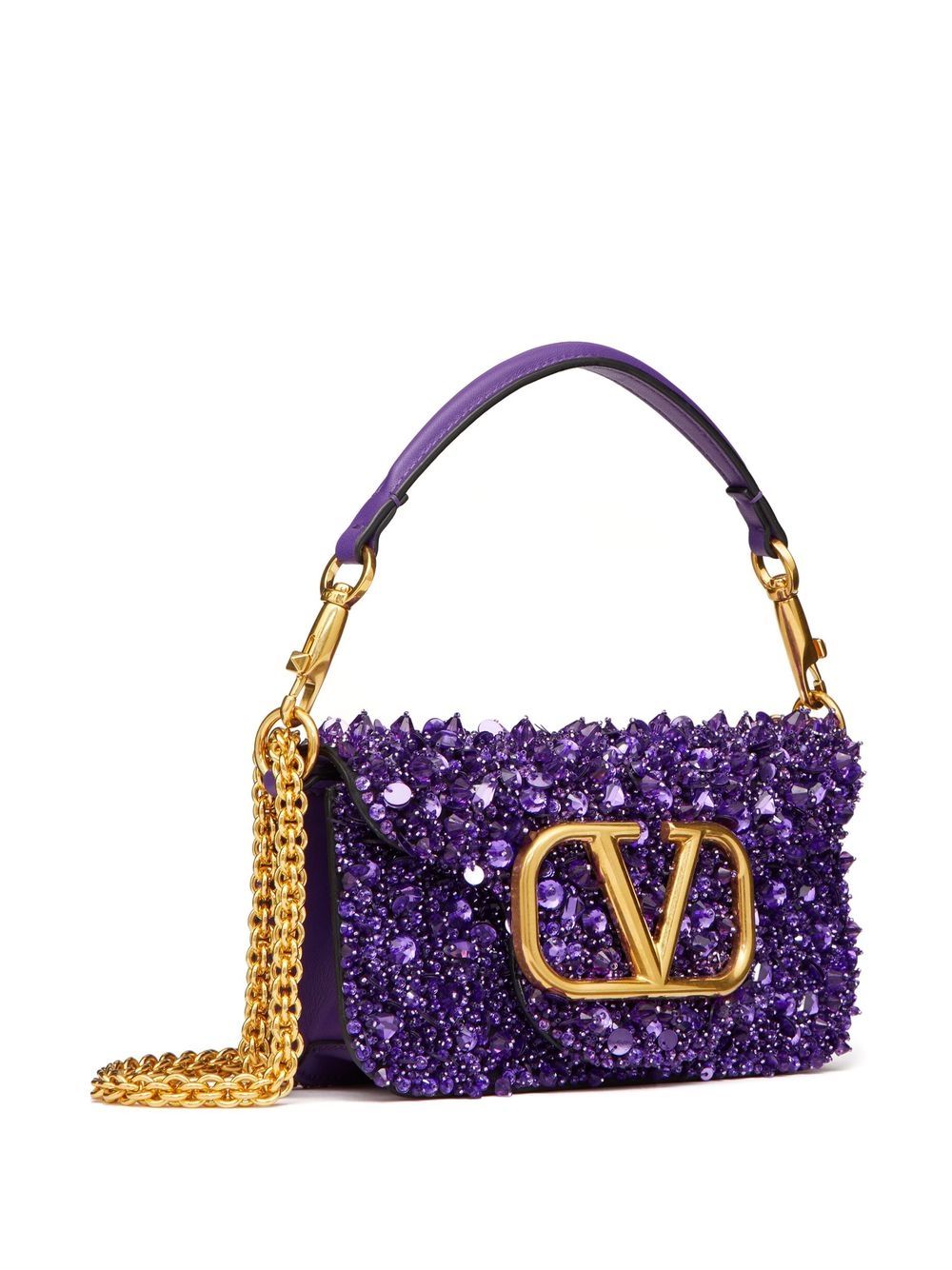 VALENTINO GARAVANI VALENTINO GARAVANI- Loco' Small Sequined Shoulder Bag