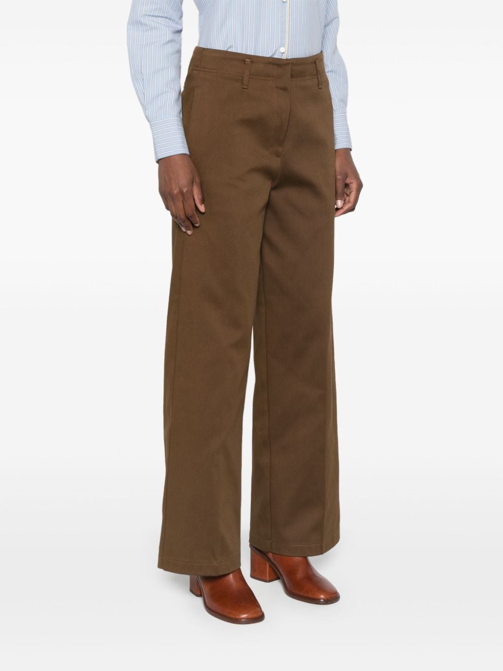 Forte Forte FORTE FORTE- Cotton Blend Straight Trousers