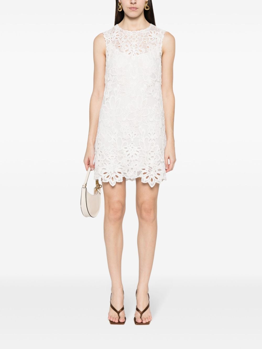 Ermanno Scervino ERMANNO SCERVINO- Embroidered Lace Short Dress