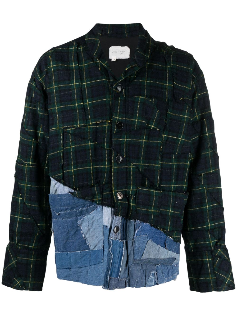 Greg Lauren GREG LAUREN- Cotton Patchwork Shirt